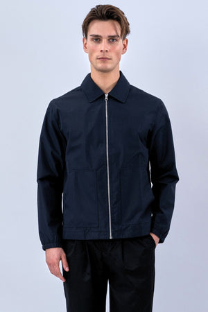 Short Zip Jacket - Navy