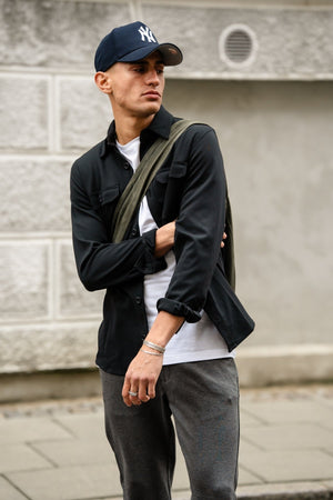 Performance Regular Overshirt - noir