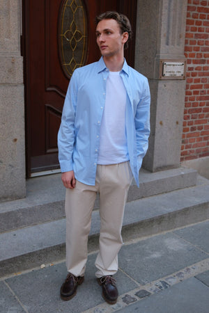 Performance Pants Wide - Beige