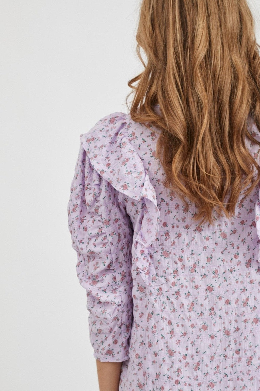 Robe à manches longues seule - rose