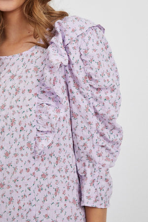 Robe à manches longues seule - rose