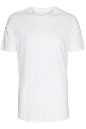 T-shirt long - blanc