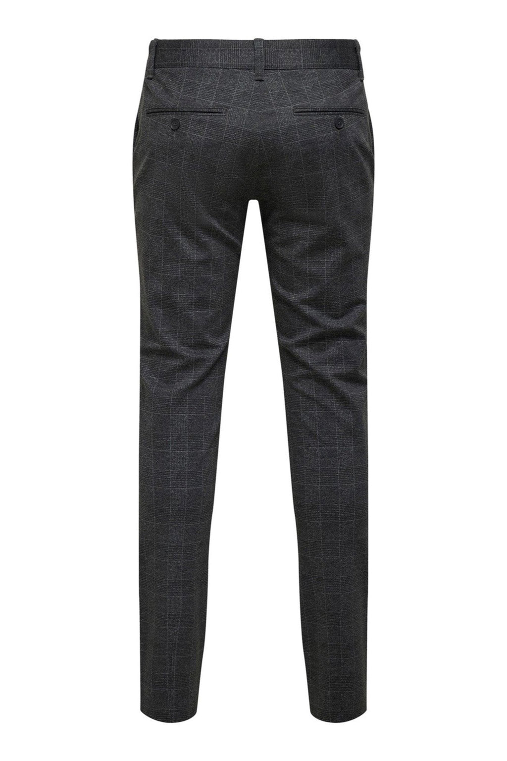 Mark Check Pants - Black