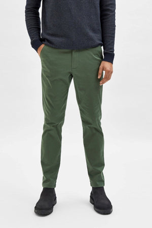 Miles Flex Chino Pants - Bronze Green (organic cotton)