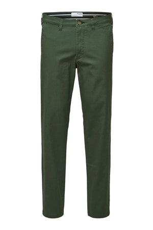 Miles Flex Chino Pants - Bronze Green (organic cotton)