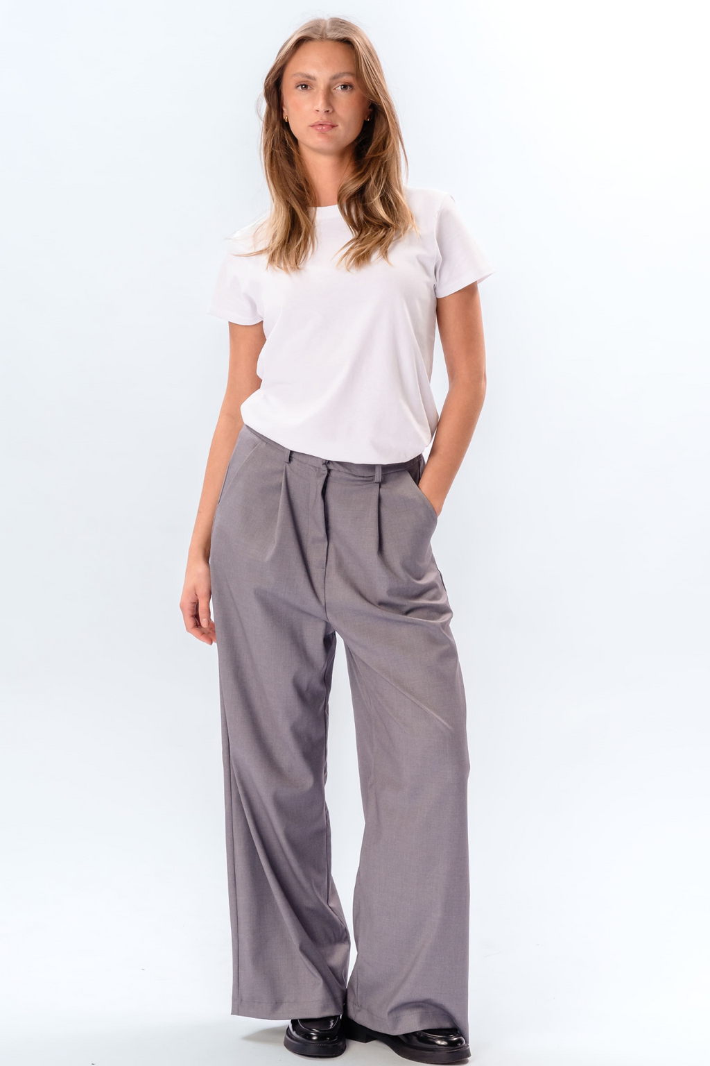 Nadia Pants - Gris clair