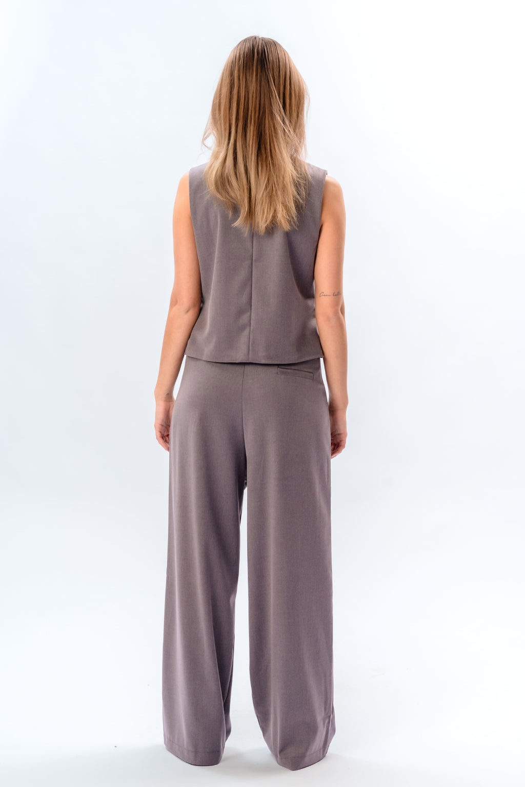 Nadia gilet et pants (Gris foncé) - Faire de forfait