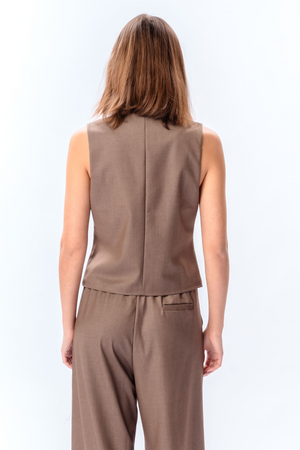 Gilet Nadia - Taupe