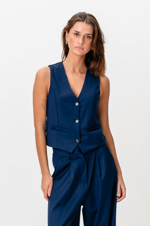 Nadia Vest - Navy