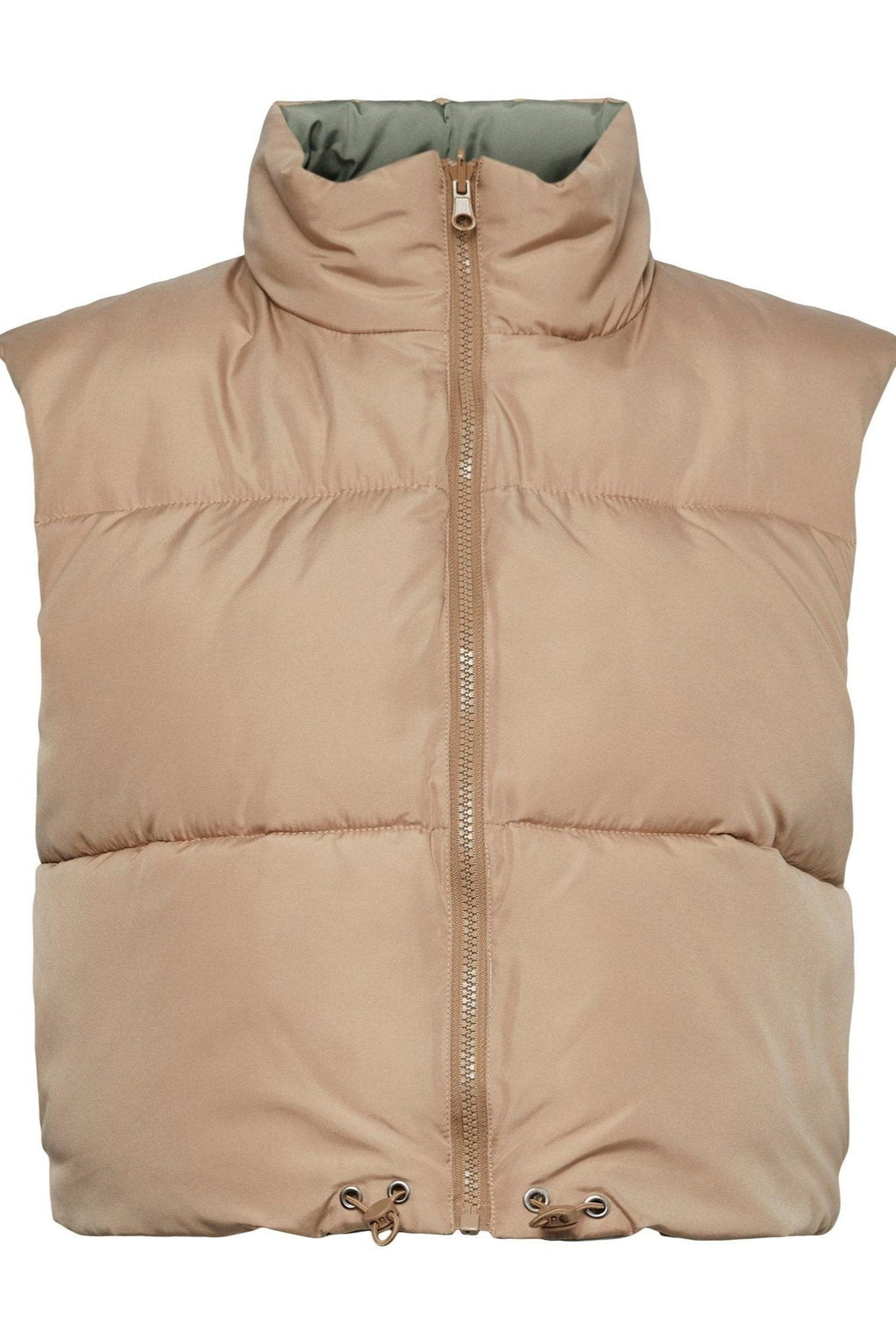 Nadia Bref Puffer Vest - Silver F vison