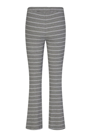 Natalia Flair Pants - Grey Gold Lurex