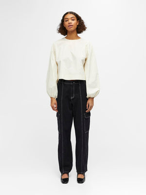 Top à manches longues Gala - Cloud Dancer