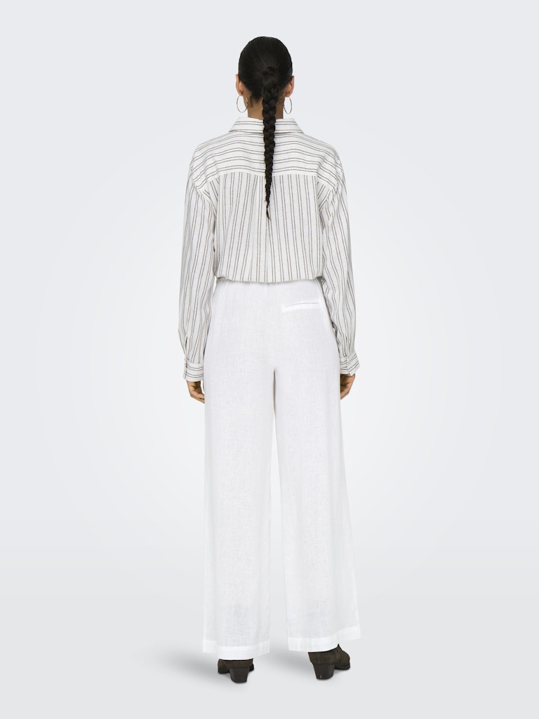 Pantalon en lin Tokyo - blanc brillant