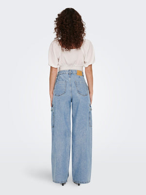 Hope High Waist Denim Jeans - Donim bleu foncé