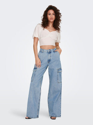 Hope High Waist Denim Jeans - Donim bleu foncé