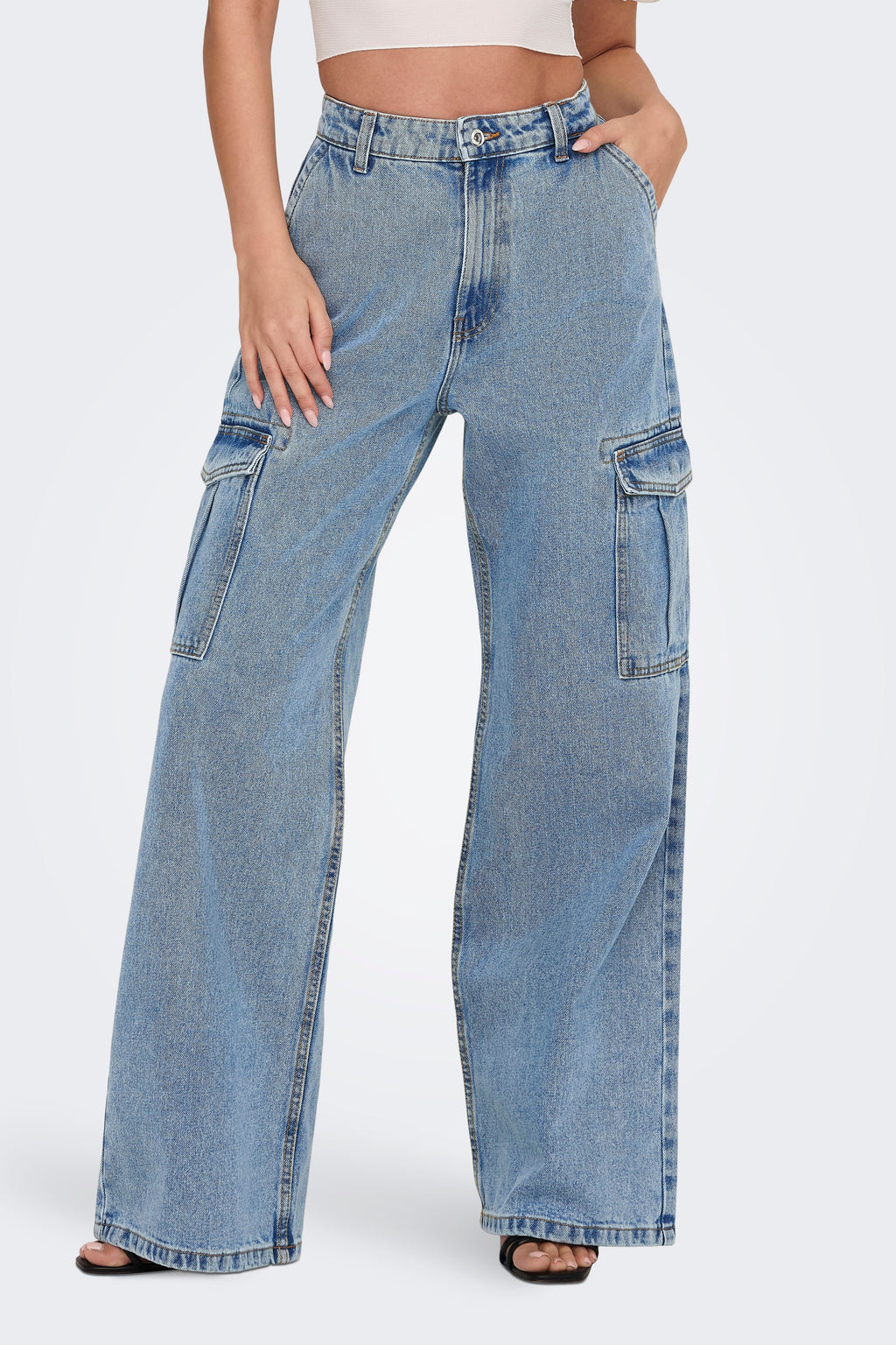 Hope High Waist Denim Jeans - Donim bleu foncé