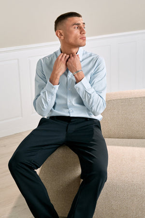 The Original Performance Chemise - Bleu clair à fines rayures