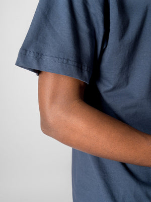 T-shirt surdimensionné - Bleu du port