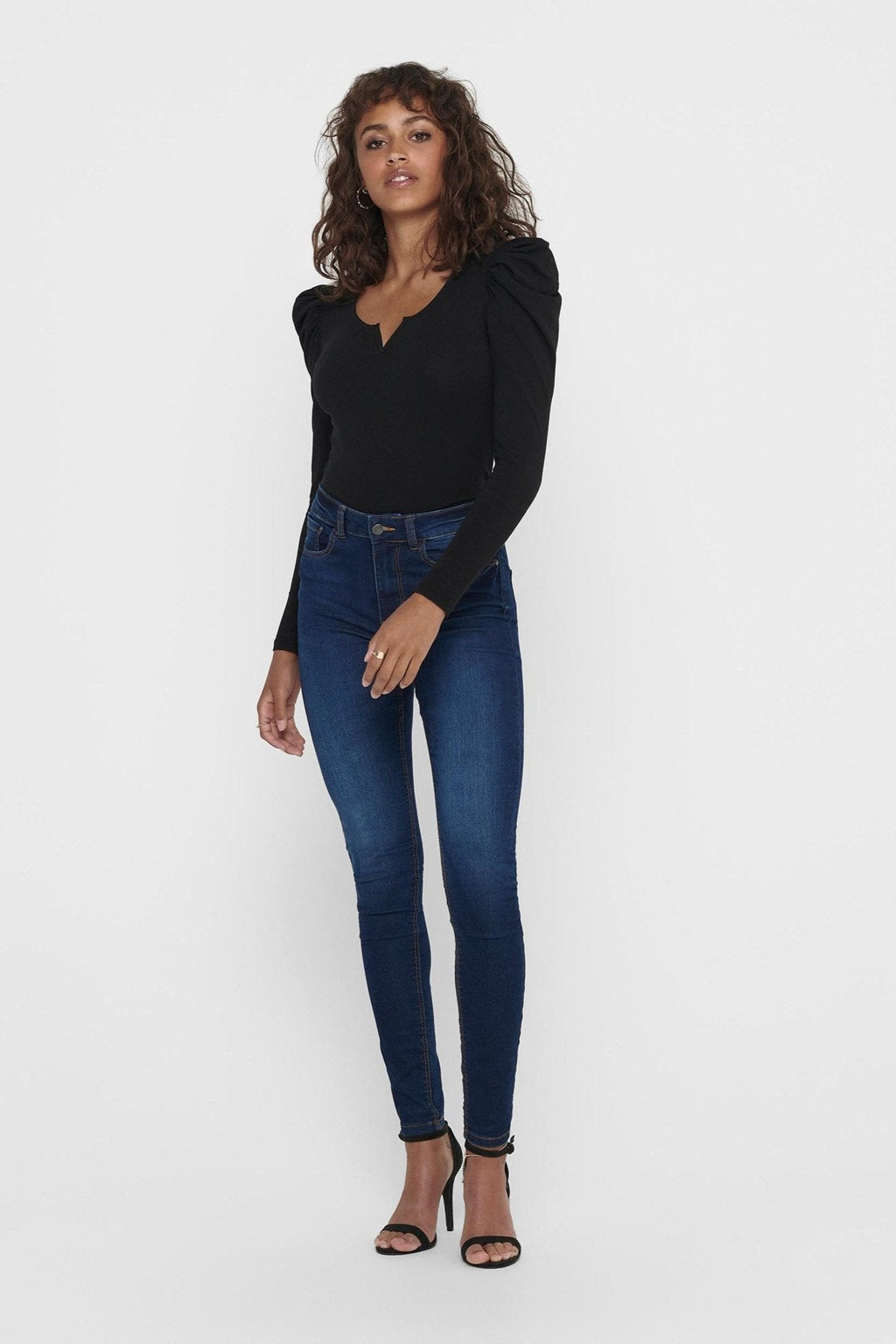 Jeans de performance - Blue Denim (High-Waist)