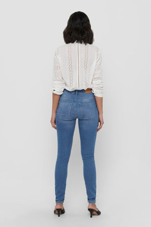 Jeans de performance - bleu clair (taille haute)