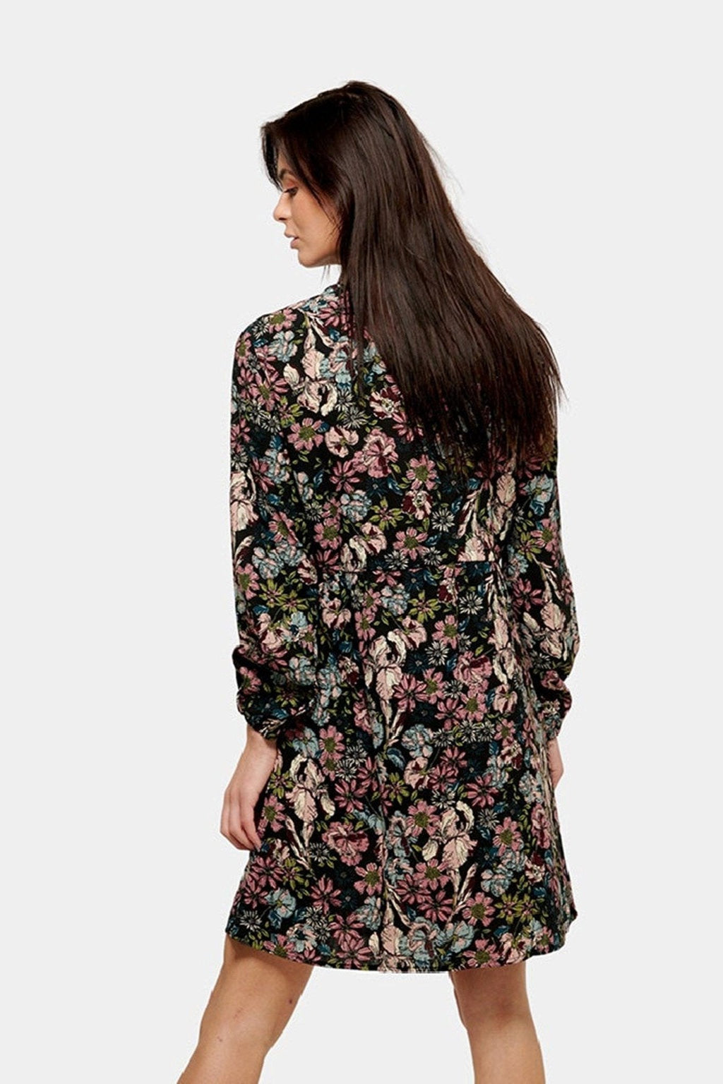 Robe de chemise imprimée - noir