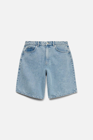 Kath Long Denim Shorts - Light Blue Denim
