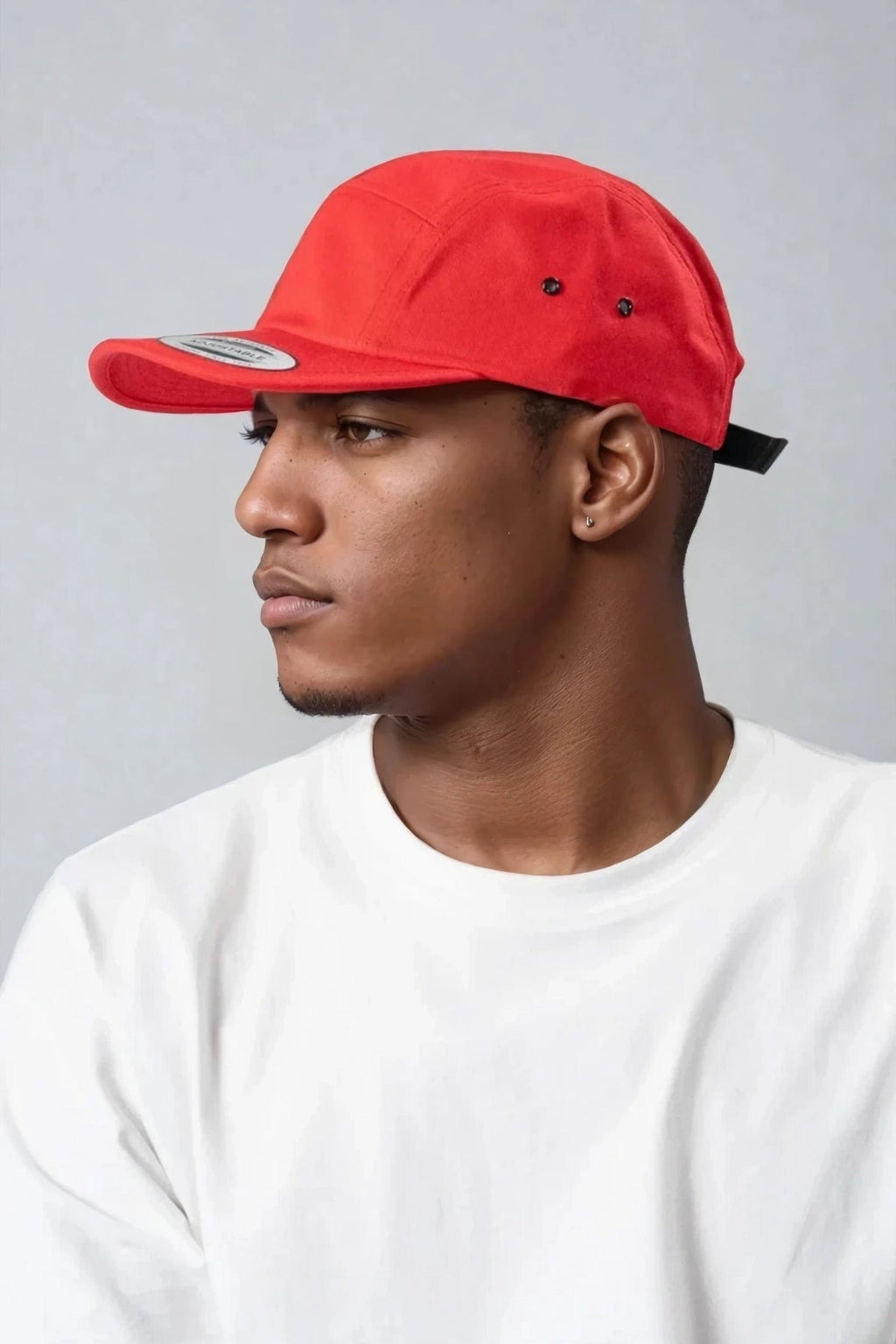 5 Panel Cap - Red