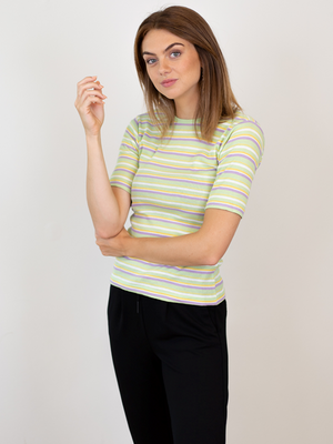 Roberta T-Shirt - Mint Stripe