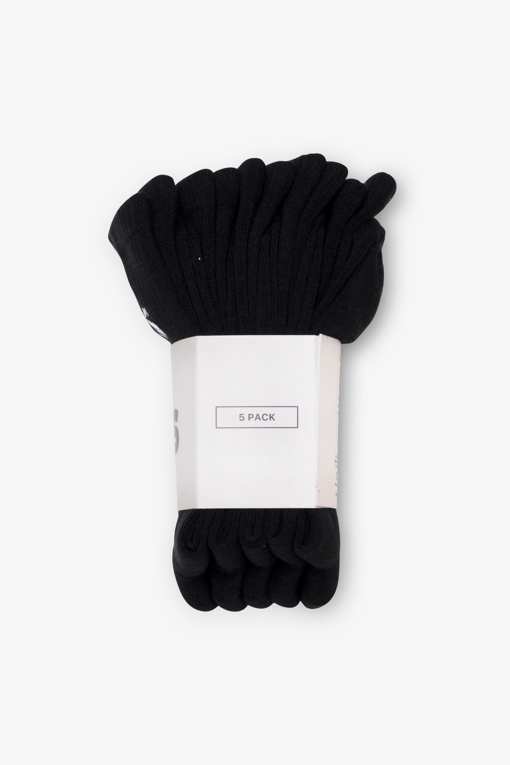 Tennis Socks 5 pcs - Black