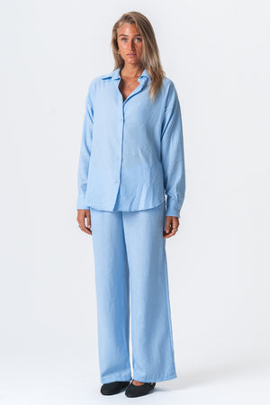 Lilly Pants + Chemise Lilly (bleu clair) - Faire de package