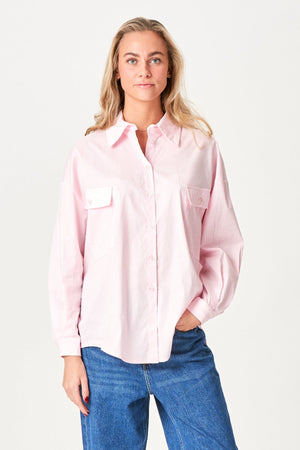 Clara Oversized Shirt - Rose