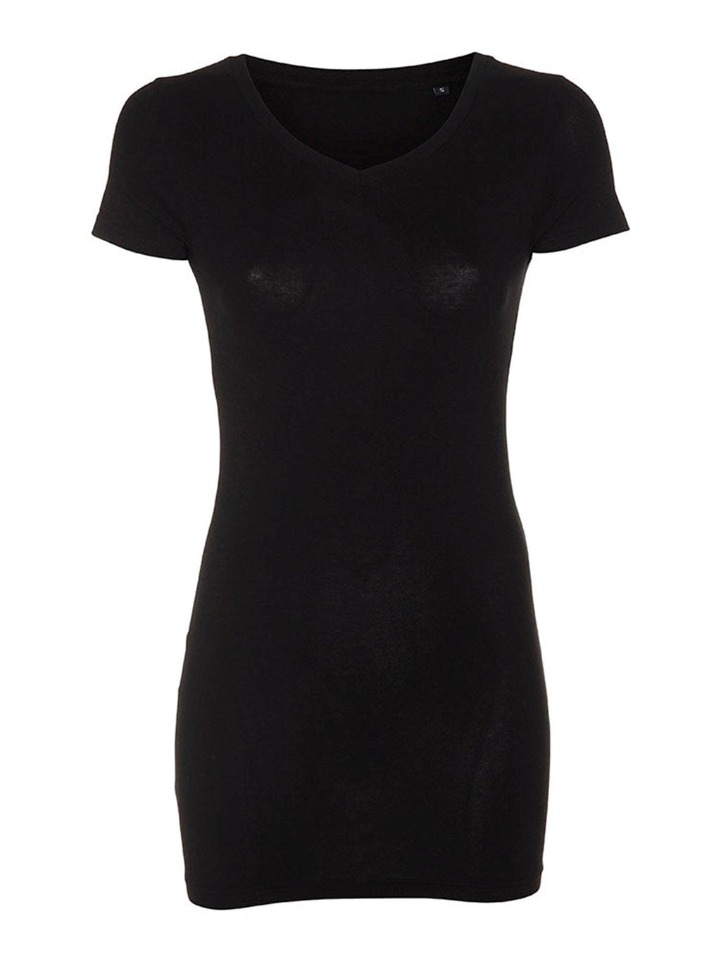 Slim Vneck basic T-shirt - Black