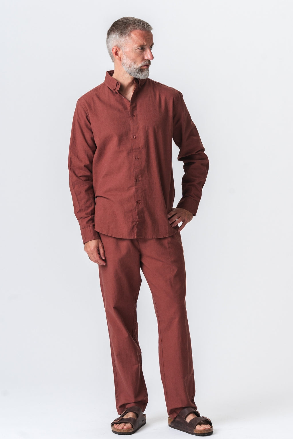 Ensemble de lin (Terracotta) - Forme de package