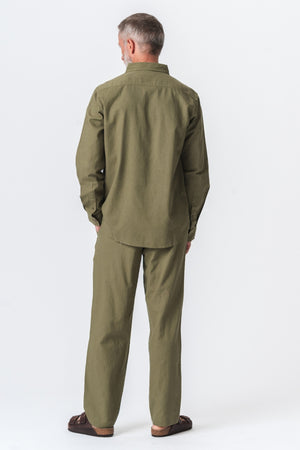 Ensemble de lin (vert) - Forme de package