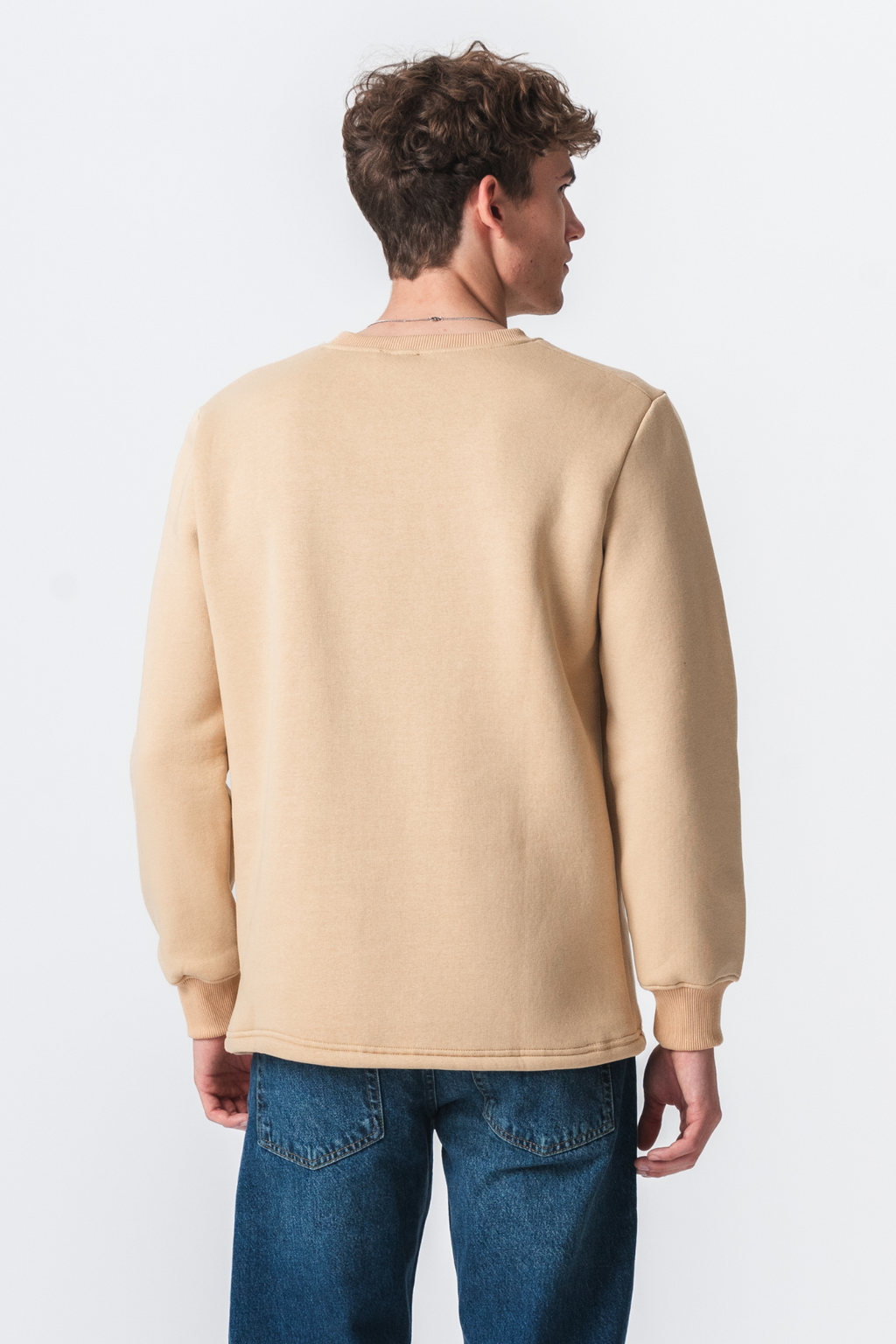 Sweat-shirt de poche Regular Ajustement - beige