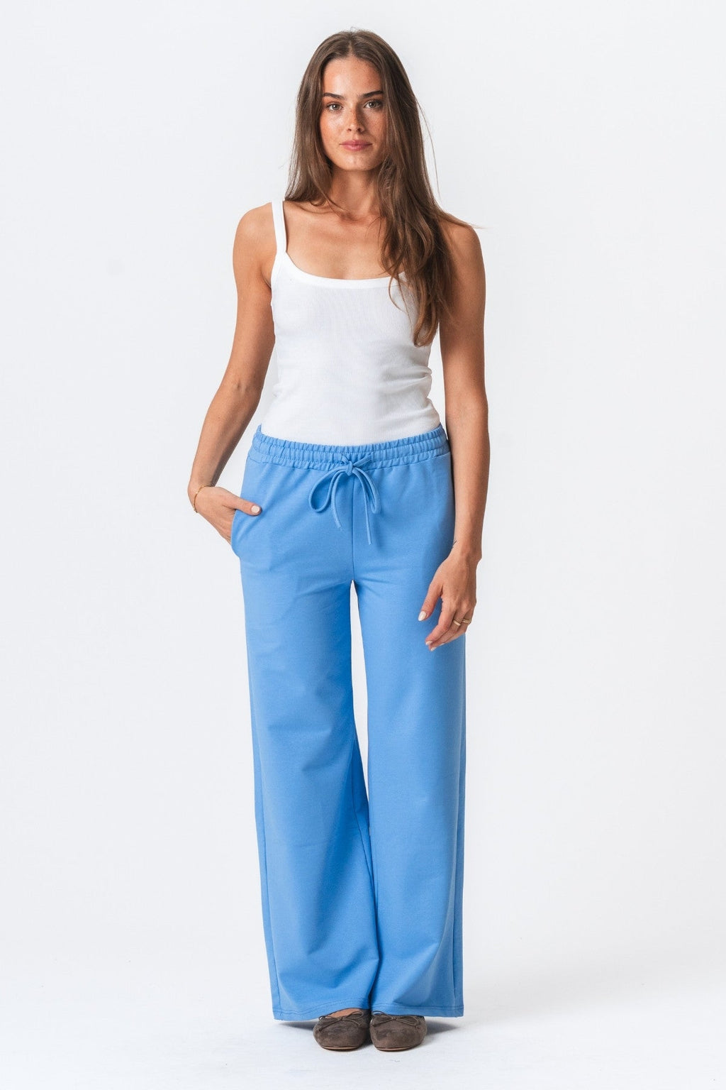 Sweatpants Wide - Light Blue