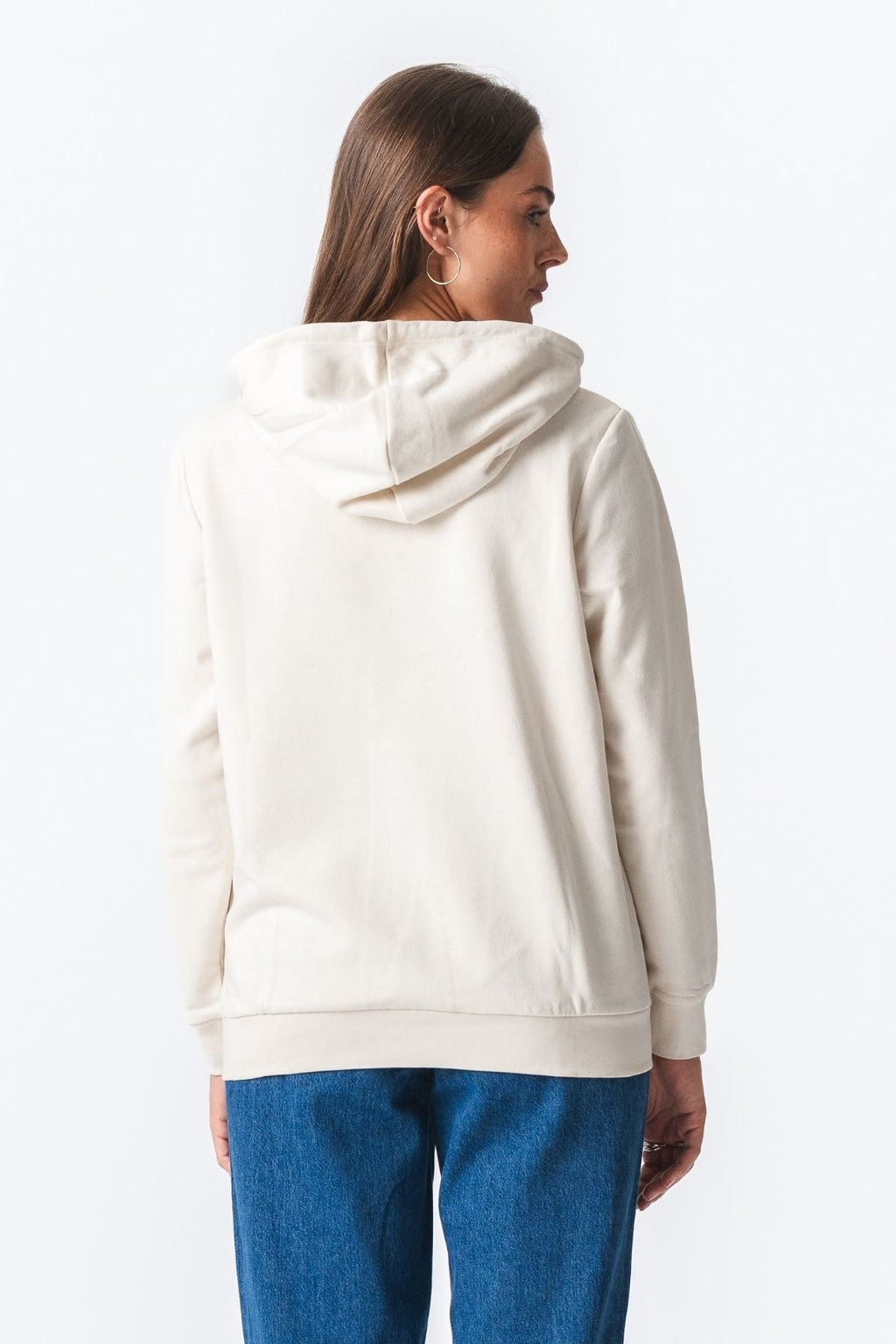 Sweat à capuche de base - beige légère
