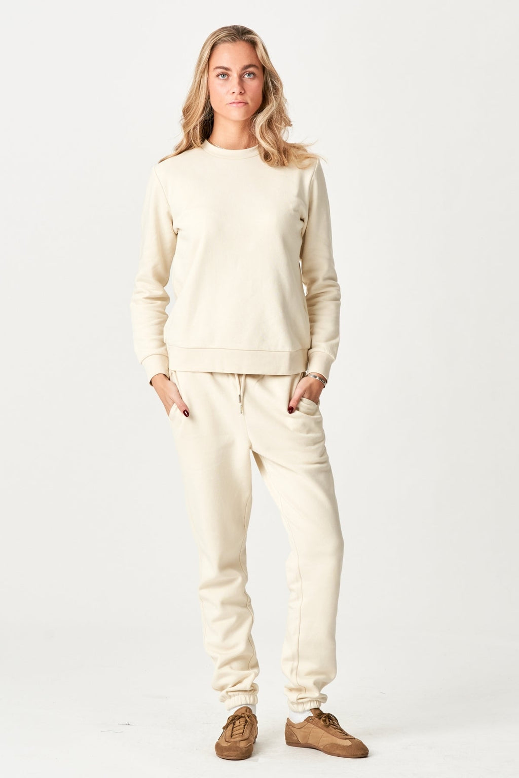 Pantalon de survêtement de base - beige légère