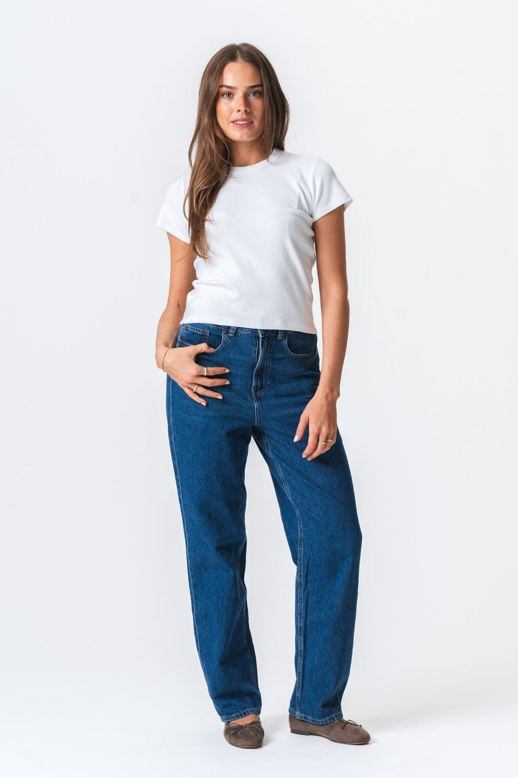 T-shirt court Emily - blanc