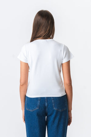T-shirt court Emily - blanc