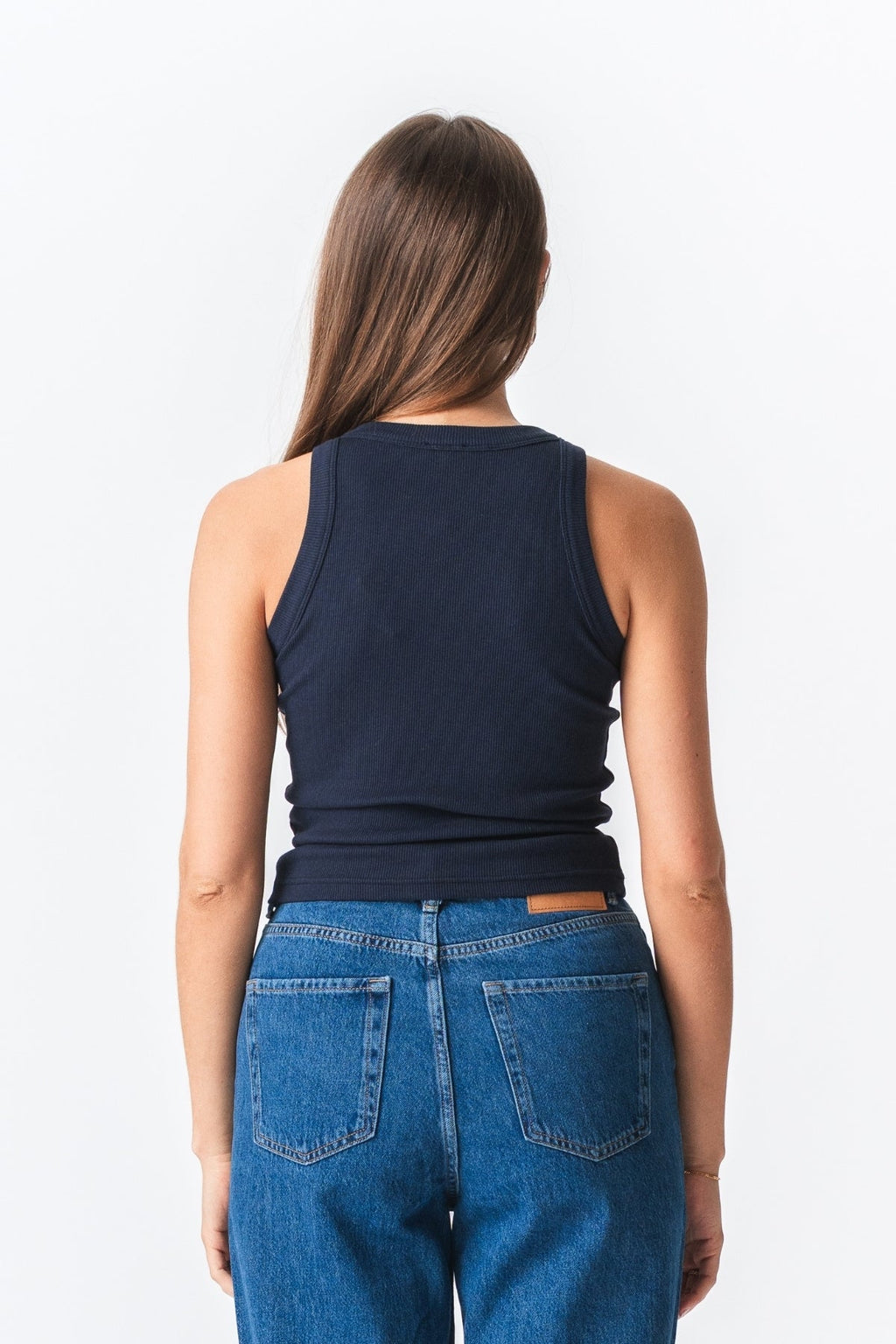 Haut côtelé - bleu