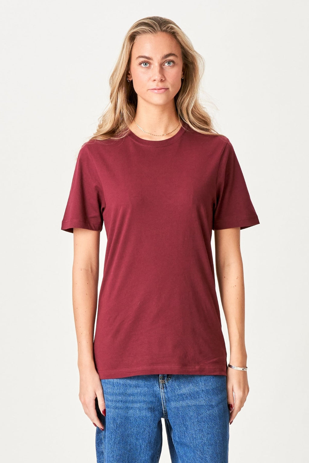 Boyfriend Tee - Bourgogne Red