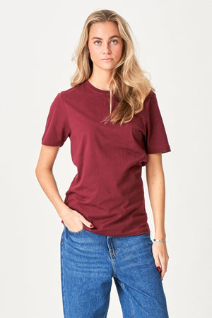 Boyfriend Tee - Bourgogne Red