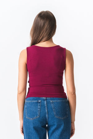 Ellie Top - Burgundy