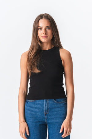 Ribbed Top - Black