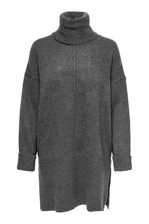 Tatiana Roll Neck Pullover - Gris foncé