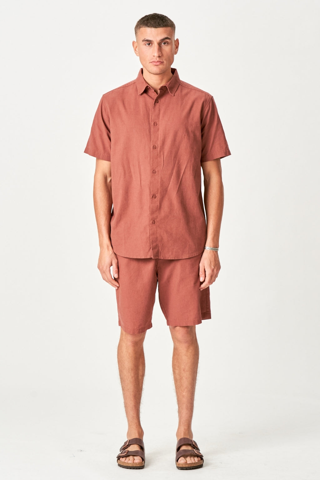 Linge de linge à manches courtes + linge Shorts - Terracotta (forfait)