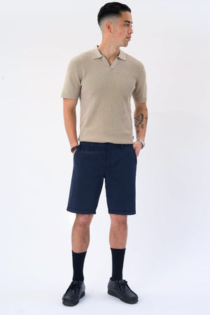 Polo en tricot Garry - Sable
