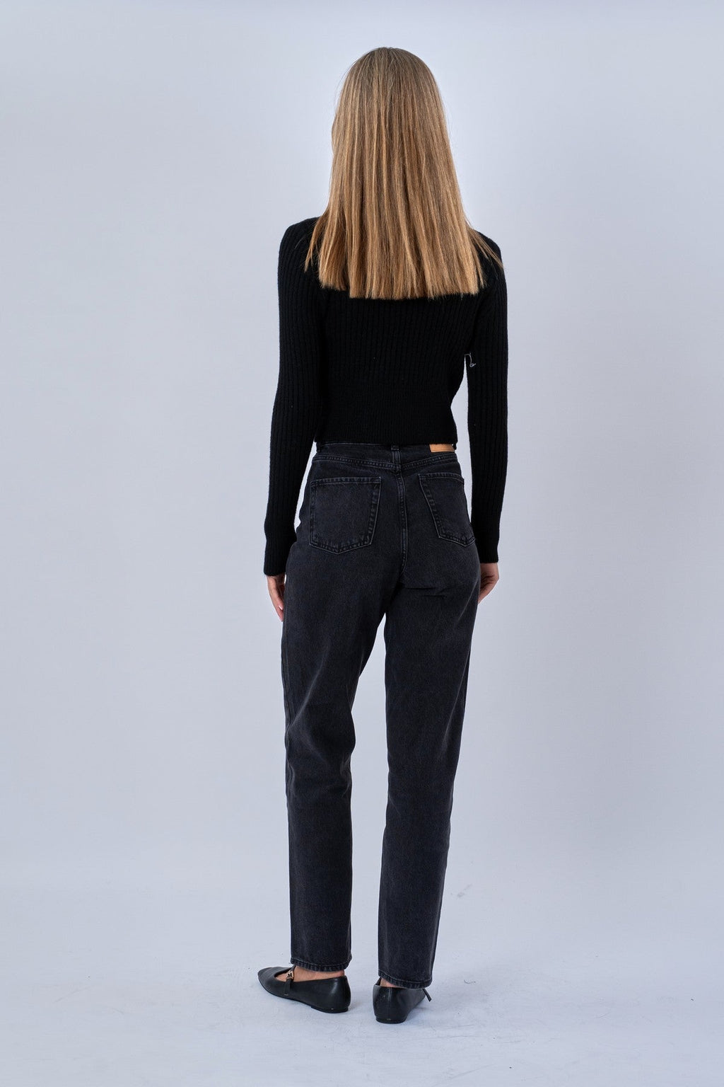 Chemisier Nova Tie en tricot - Noir