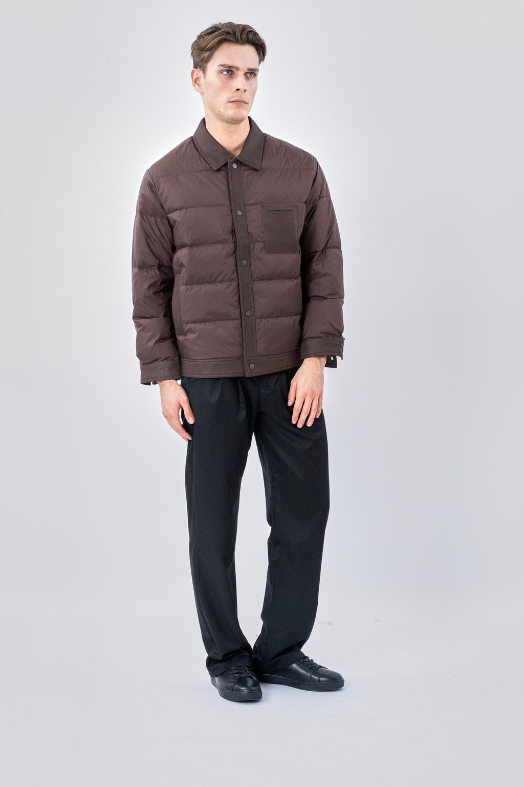 Veste longue Wyatt - Marron